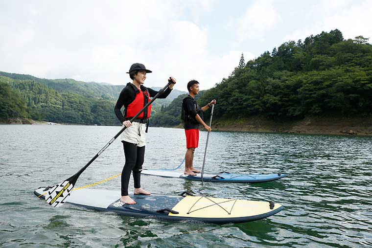 小野湖SUP体験