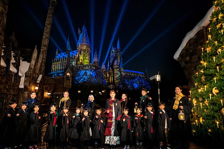 ウインター・イン・ザ・ウィザーディング・ワールド・オブ・ハリー・ポッター 開幕セレモニー 石原さとみ