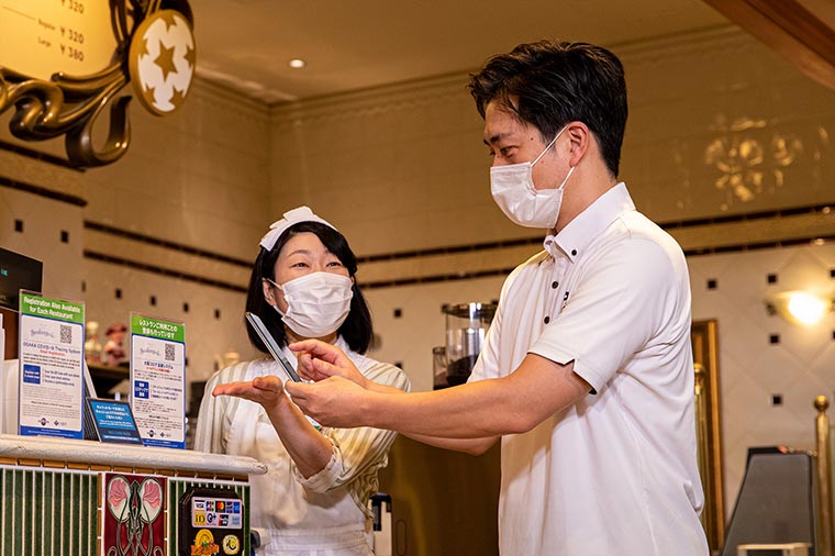 USJ 大阪コロナ追跡システム登録デモ（吉村大阪府知事）