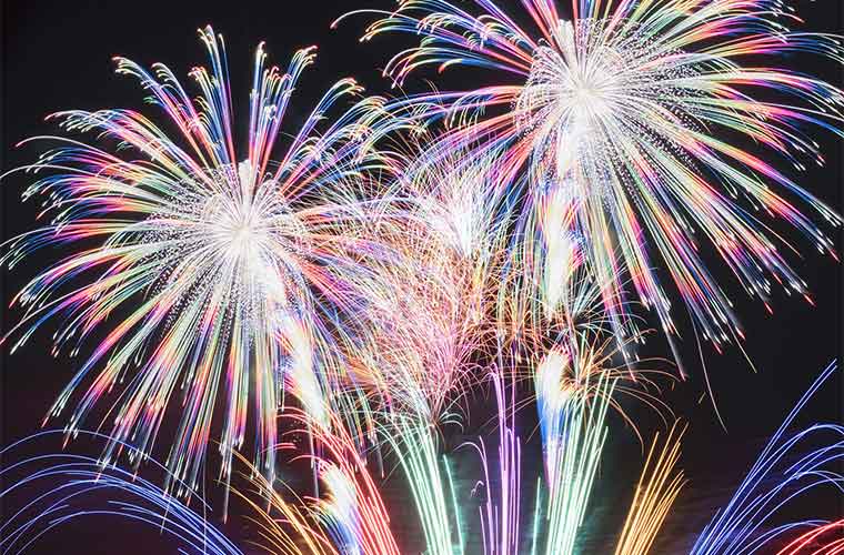 冬の下呂温泉 花火物語 花火の歳時記