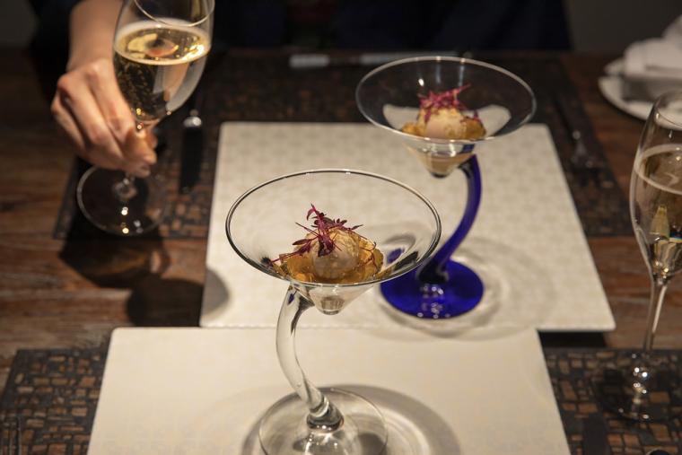 富岳群青　フレンチ懐石のディナー