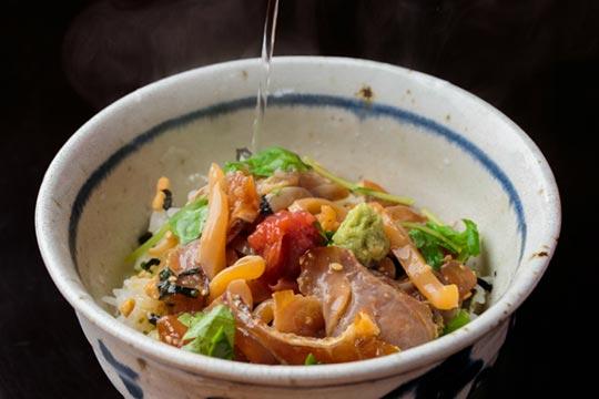 奥壱岐の千年湯　平山旅館「島茶漬け」