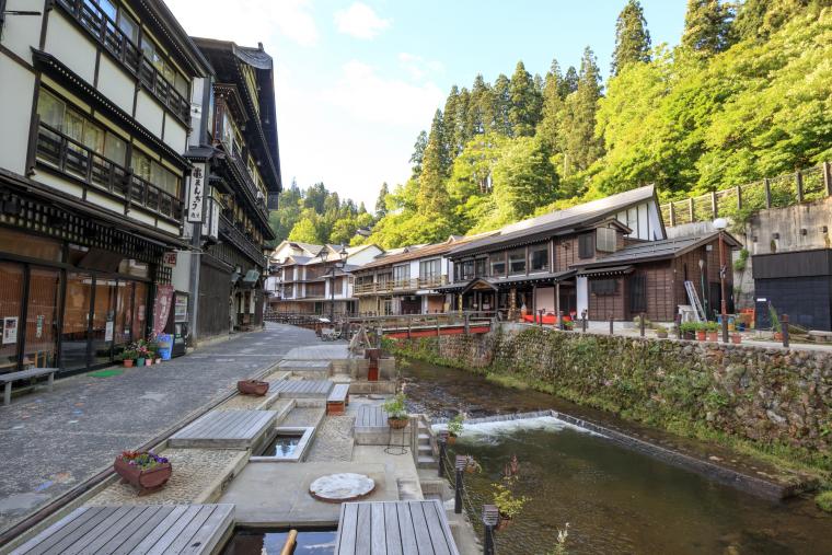 銀山温泉　和楽足湯