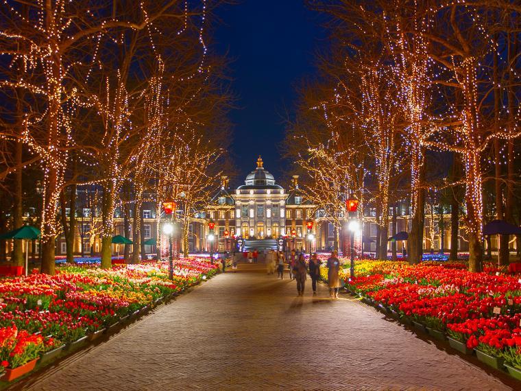 ハウステンボスフラワーフェスティバル2021　100万本のチューリップ祭り　イルミネーション