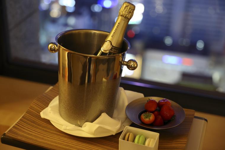 インターコンチネンタルホテル大阪 ウェルカムドリンク