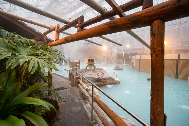 霧島ホテル　硫黄谷庭園大浴場