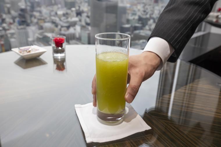 シャングリ・ラ　ホテル東京　ホライゾンクラブラウンジ　メロンジュース