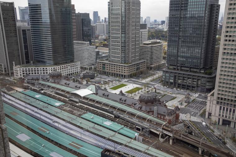 シャングリ・ラ　ホテル東京　ロビーラウンジからの眺望