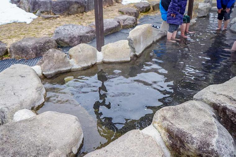 しらかば平駅 足湯
