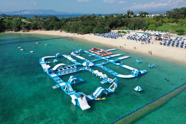 日本最大級の海上アスレチック