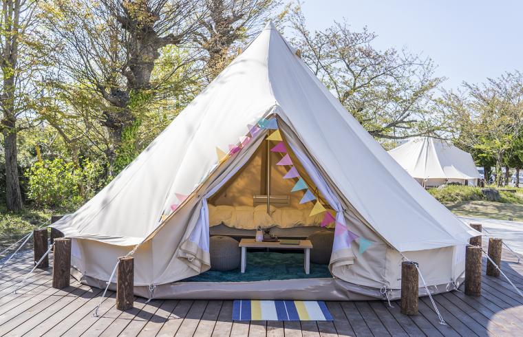 アウトドア好きにぴったりのベルテント