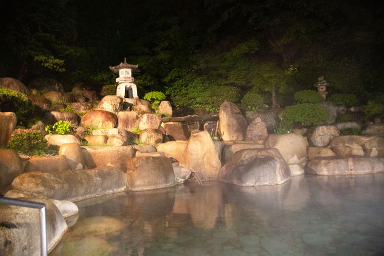 玉造温泉 玉造グランドホテル長生閣 露天風呂