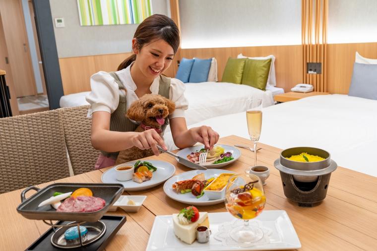 那須温泉　ホテルエピナール那須　部屋食