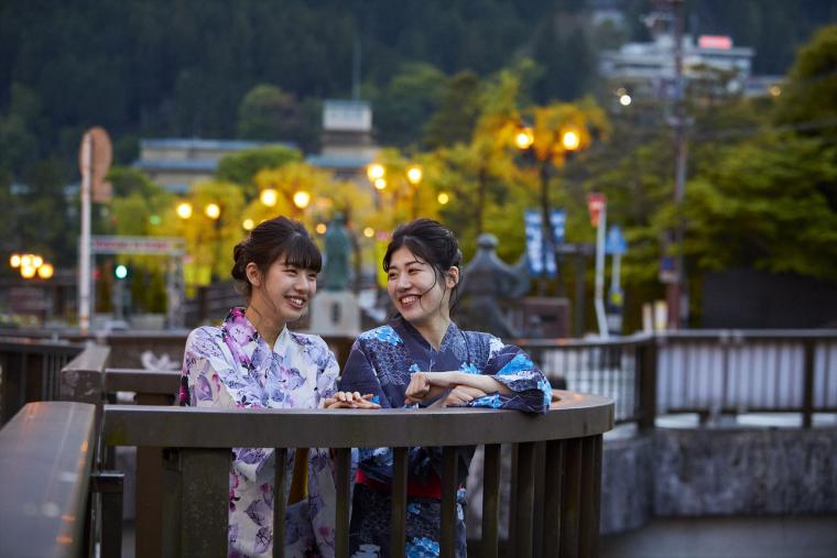 下呂温泉夕暮れ