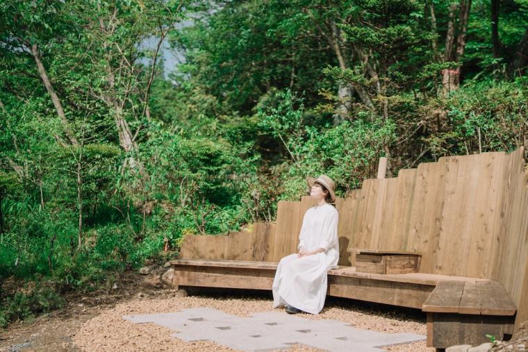 森の音ミュージアム　音のベンチ