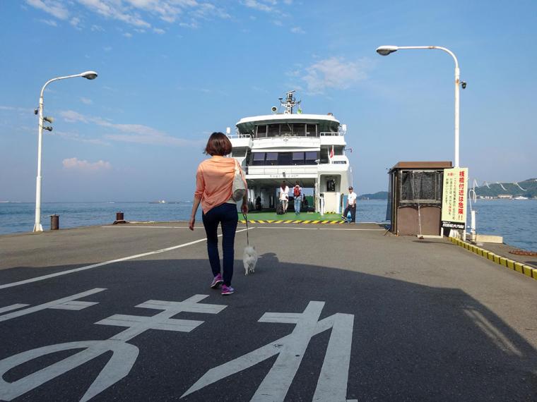 フェリーはワンちゃんの乗船も可