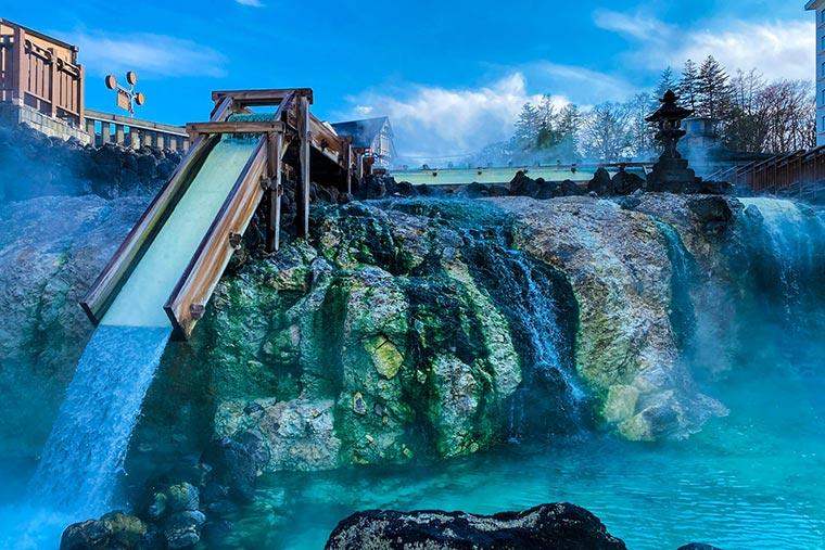 群馬県　草津湯畑