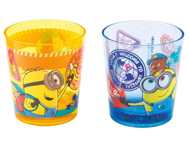 USJ楽天トラベル限定特典 ミニオンアクリルカップ