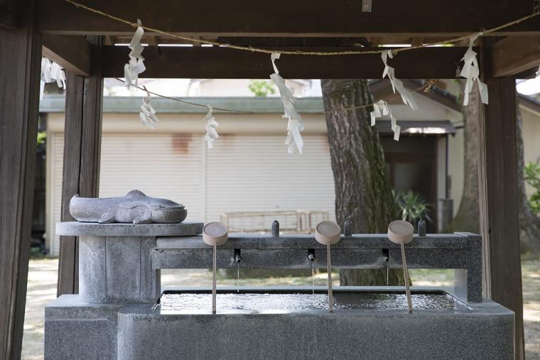 豊玉姫神社の手水