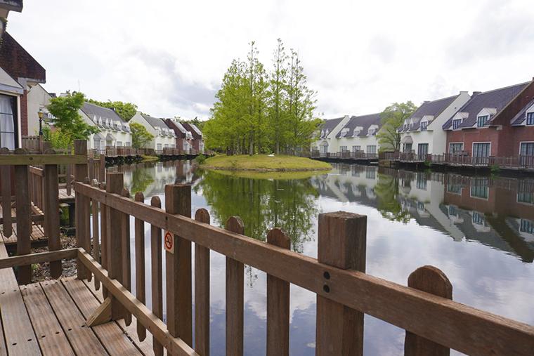 フォレストヴィラ　ハウステンボス　テラスの眺め