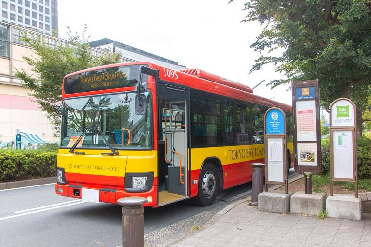 東京ベイ東急ホテル 無料シャトルバス運行。ホテルへのアクセス
