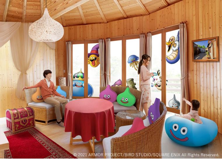 ニジゲンノモリ　ドラゴンクエストコラボルーム　スライムのコクーン　