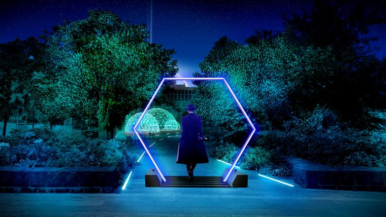 「PORTAL（ポータル）」はくぐると光と音が変化