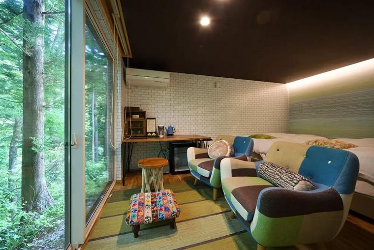 温泉グランピング　シマブルー　部屋