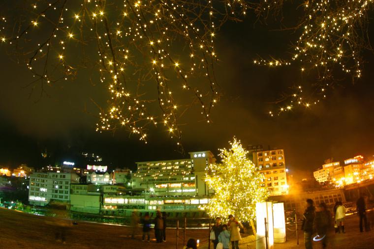 しらさぎ緑地公園　ウィンターイルミネーション