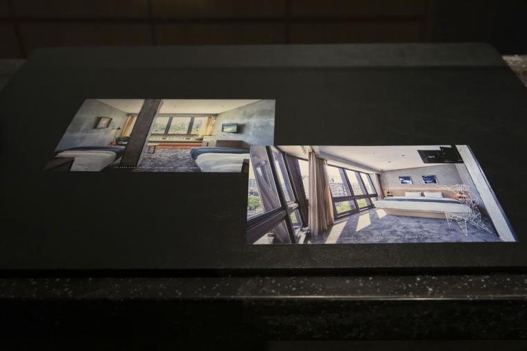 宿泊する部屋の絵葉書