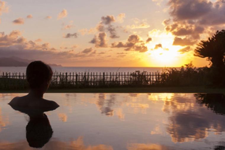 夕日ヶ浦温泉 佳松苑はなれ櫂 インフィニティ露天風呂