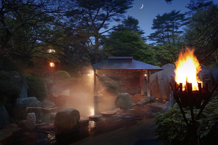 秋保温泉　篝火の湯　緑水亭