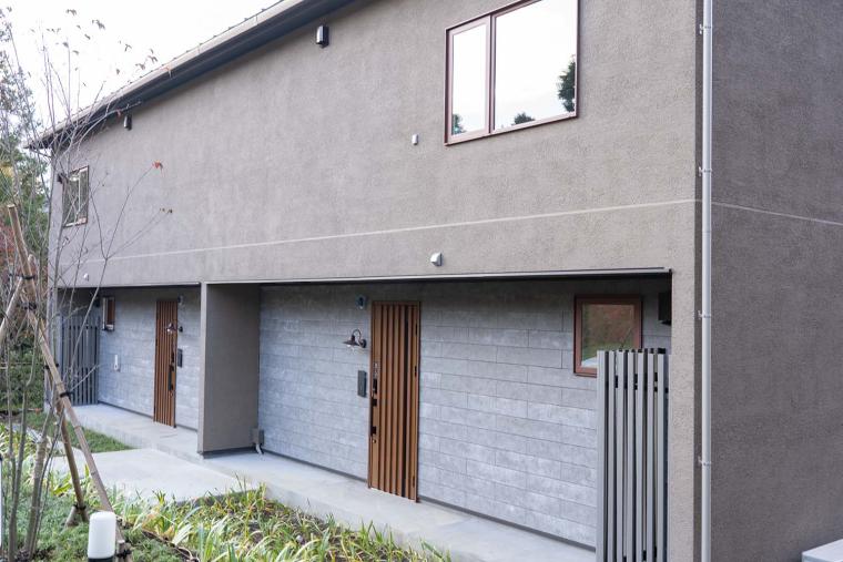 101号室と102号室の棟