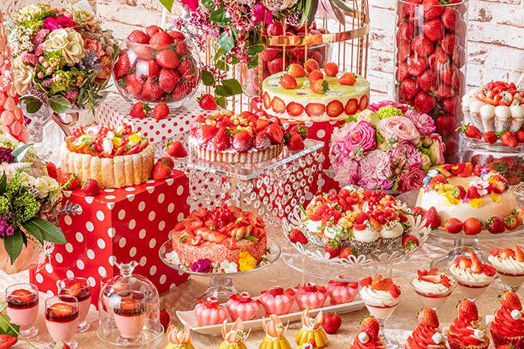 ヒルトン東京「マーブルラウンジ」 いちごビュッフェ