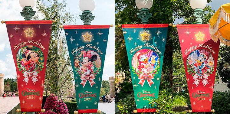 東京ディズニーリゾート　クリスマス　パレード クリスマスデコレーションがお出迎え