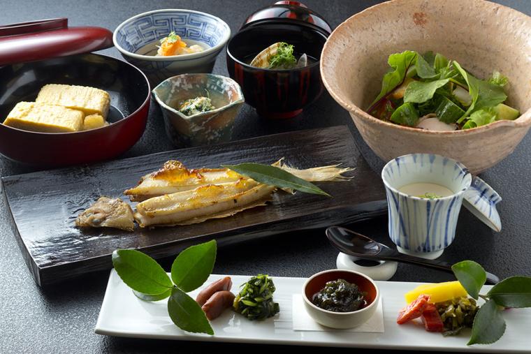 夕日ヶ浦温泉 雨情草庵 朝食