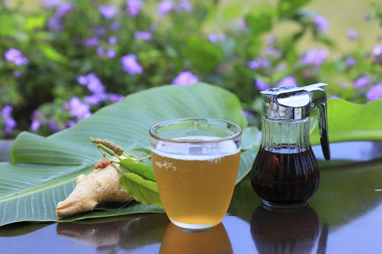 星のや竹富島 朝のお目覚め水