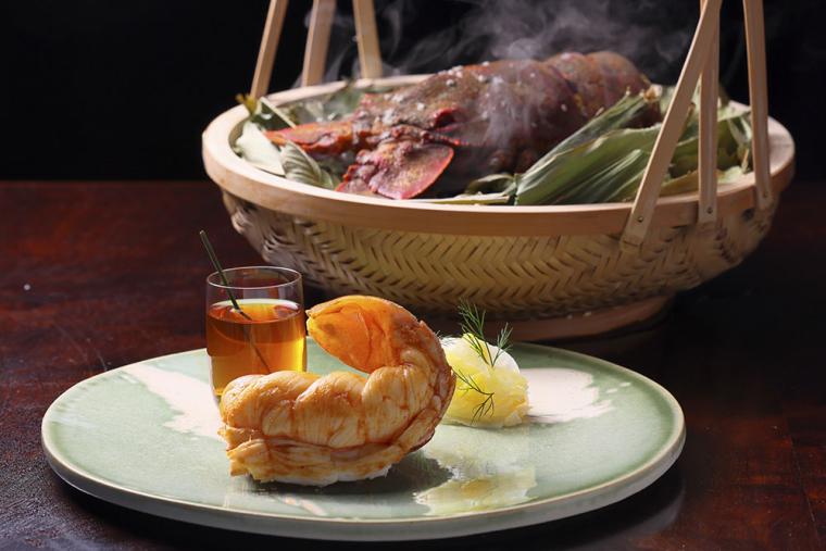 星のや竹富島 夕食「島テロワール」セミエビ