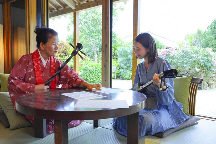 星のや竹富島 三線レッスン