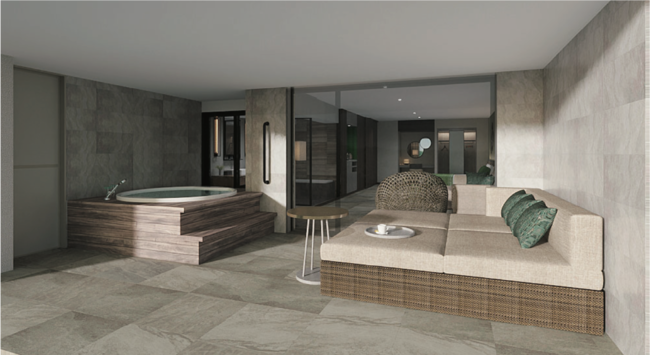 バルコニー（コーナーオーシャンスイート／プレミアムオーシャンルーム／オーシャンテラスルーム ）