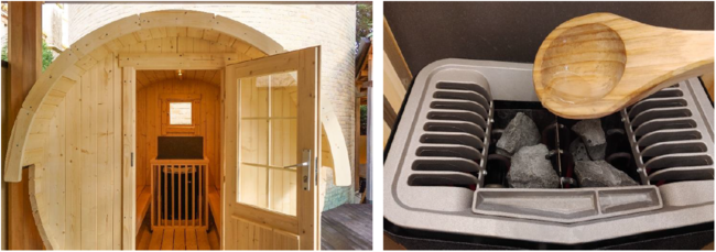 バレルサウナではセルフロウリュも可能