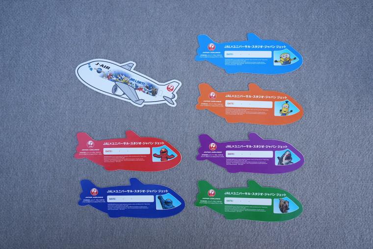 JAL×ユニバーサル・スタジオ・ジャパン ジェット　搭乗証明ステッカー