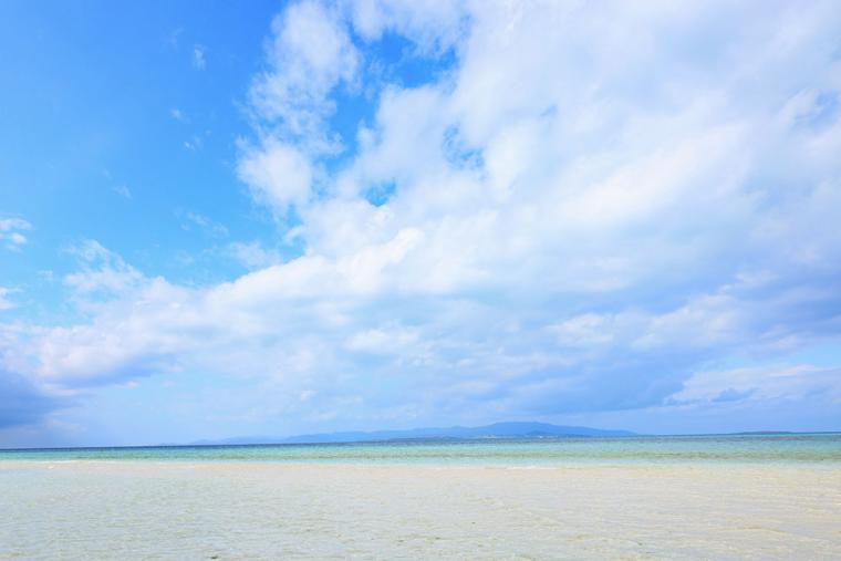 冬の竹富島 コンドイ浜