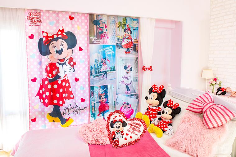 トータリー・ミニーマウス タッセル付きのカーテン、他