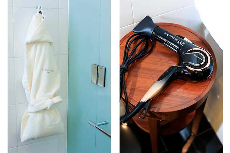 コンラッド東京　エグゼクティブベイビュースイート　バスローブとレプロナイザー