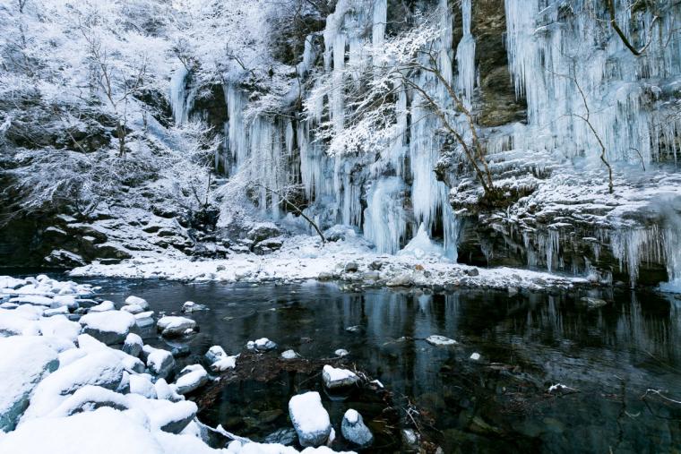 三十槌の氷柱