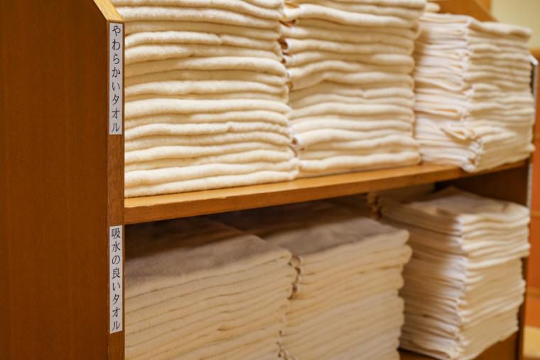 大浴場のタオル類