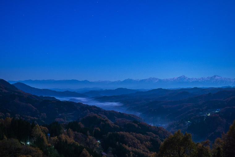 北アルプスと戸隠連峰