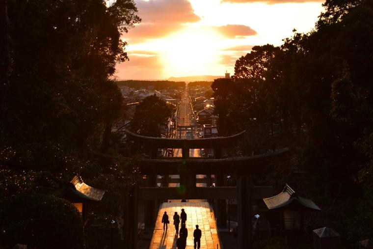 宮地嶽神社（光の道）