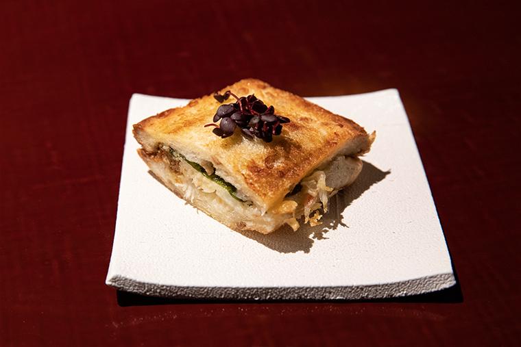 BOSCAGE Kariya　夕食　セイコ蟹の焼サンド